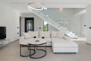 Superior Villa | Living area - Kymothoe Elite Villas (Zakynthos)