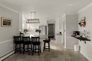 Fridge, microwave, oven, stovetop - Poolside Villa among farmland views (Honey Brook)