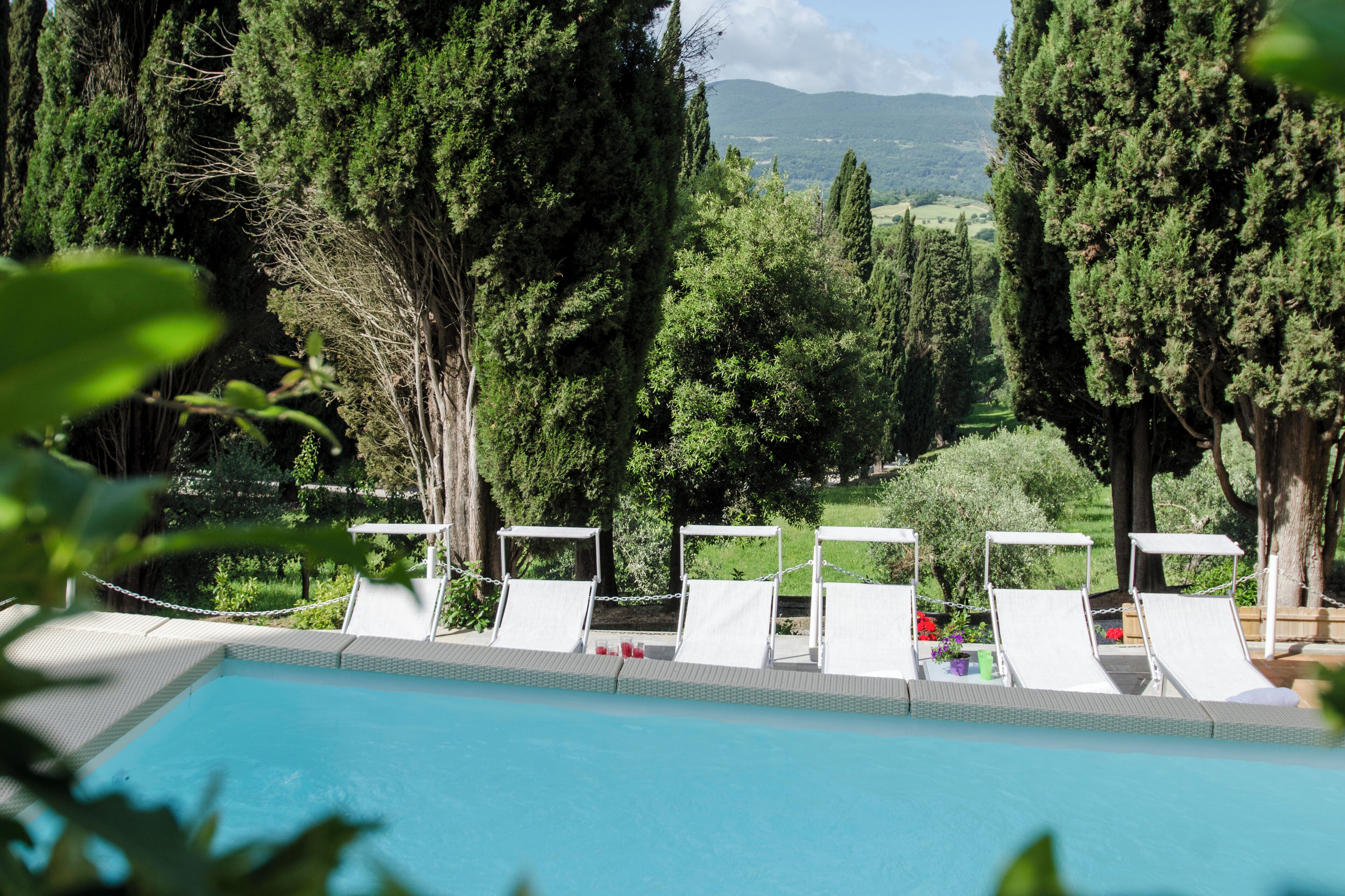 Piscine extérieure, piscine chauffée