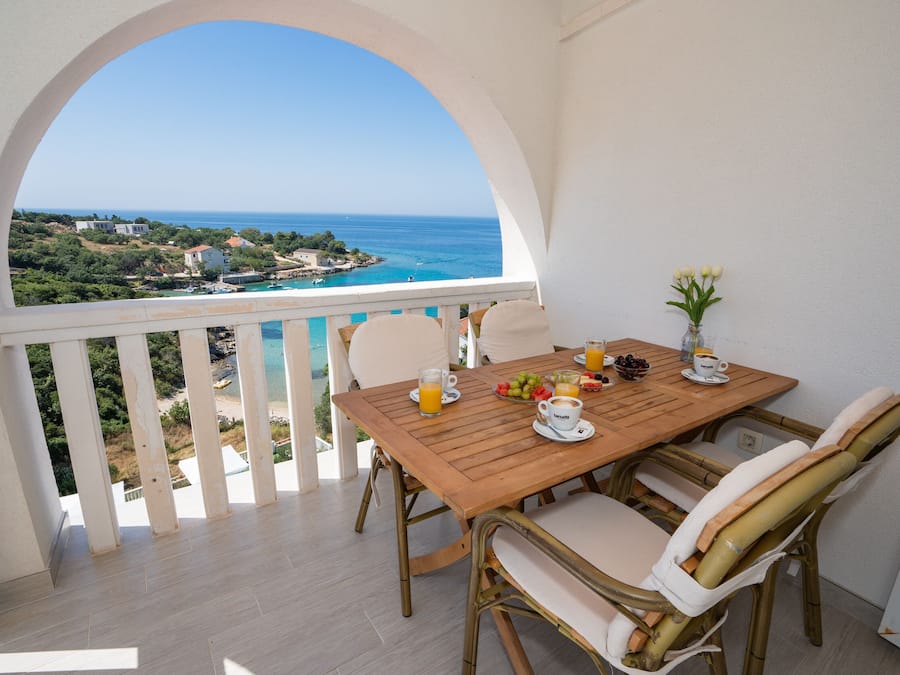 Classic Apartment, 1 Double Bed and 2 Twin Sofa Beds | Balcony view