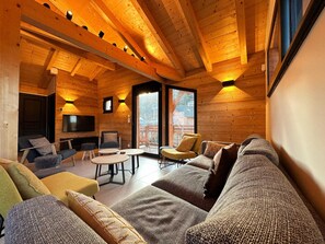 TV - Bright apartment panoramic view - 10 guests (Samoëns)