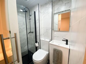 Shower, hair dryer