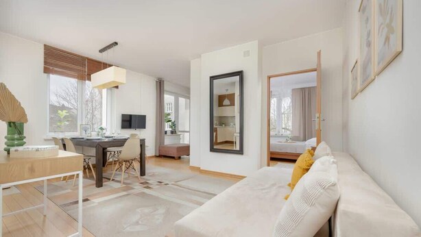 Living area - Sunny Family Apartment Close to Sopot Attractions | Balcony (Sopot)
