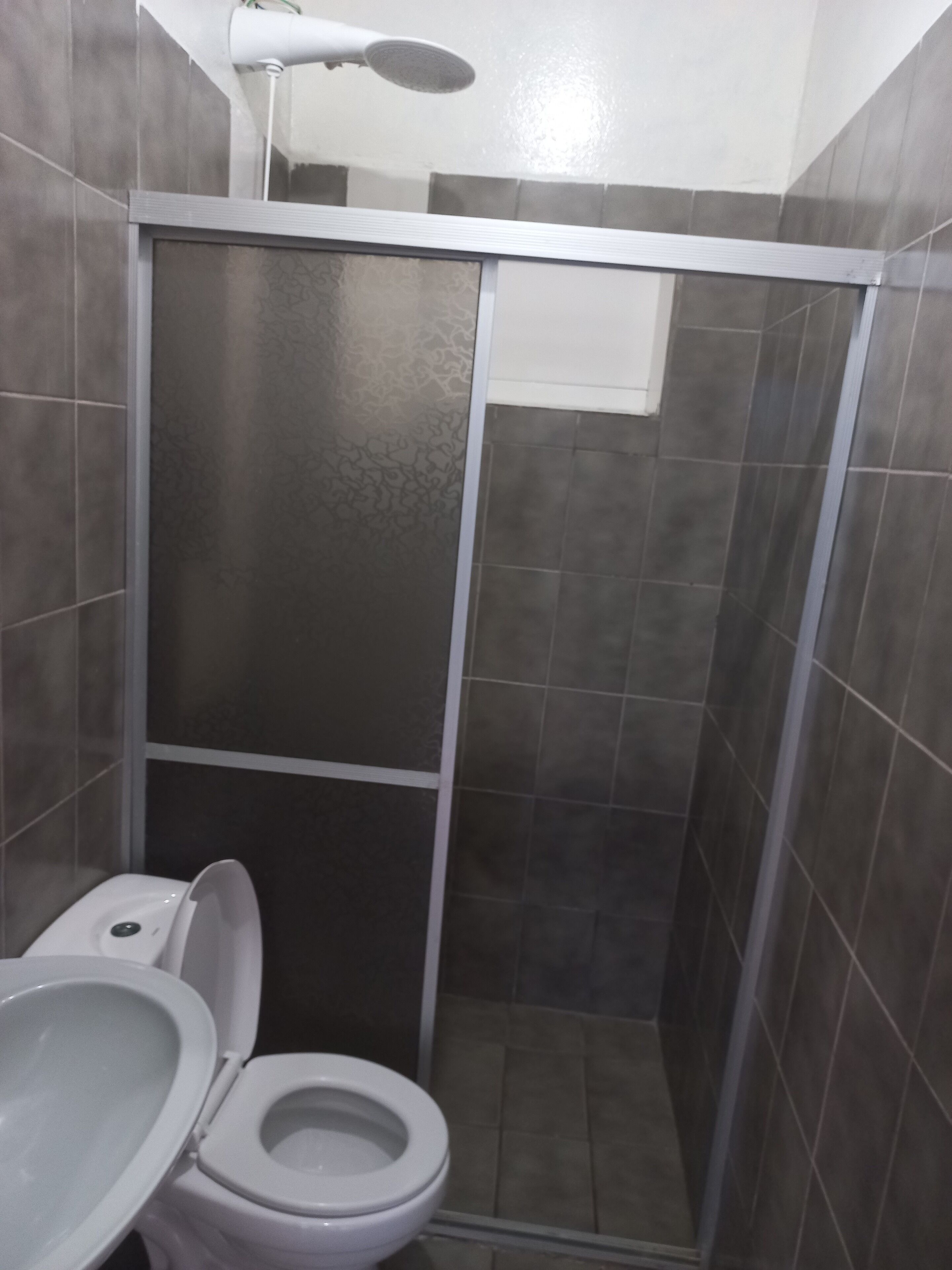 Ducha, toallas, jabón, papel higiénico