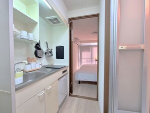 Apartemen Basic | 1 kamar tidur dan Wi-Fi gratis