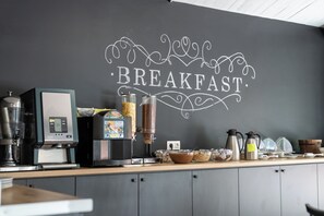 Frukostbuffé varje dag mot avgift