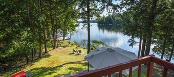 Pet-Friendly Storybook A-Frame with Lake Views & Private Waterfront