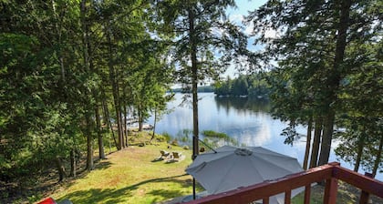 Pet-Friendly Storybook A-Frame with Lake Views & Private Waterfront
