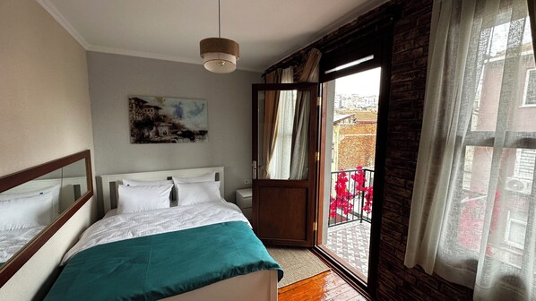 Habitación panorámica, 1 cama King size | Minibar, wifi gratis y ropa de cama 