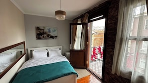 パノラミック ルーム キングベッド 1 台 | ミニバー、WiFi (無料)、ベッドシーツ