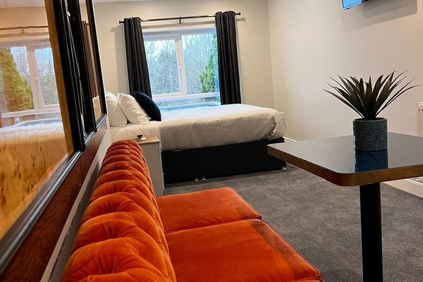 City Double Room | Down comforters, memory foam beds, soundproofing