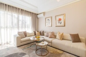 Living area - Free Parking Secure Residence 4 beds (Casablanca)