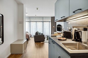 Comfort suite with sofa bed & balcony | Individually decorated, individually furnished, desk, laptop workspace