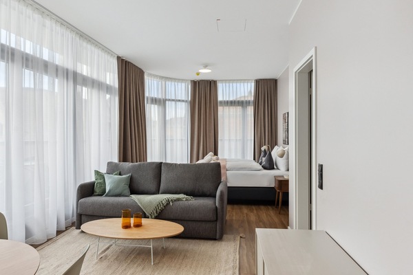 Economy suite with sofa bed & balcony | Desk, laptop workspace, blackout drapes, WiFi (free)
