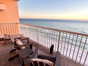 Terrace/patio - Majestic Tower 1 Direct Beachfront 2 BR, 2 BA (Panama City Beach)