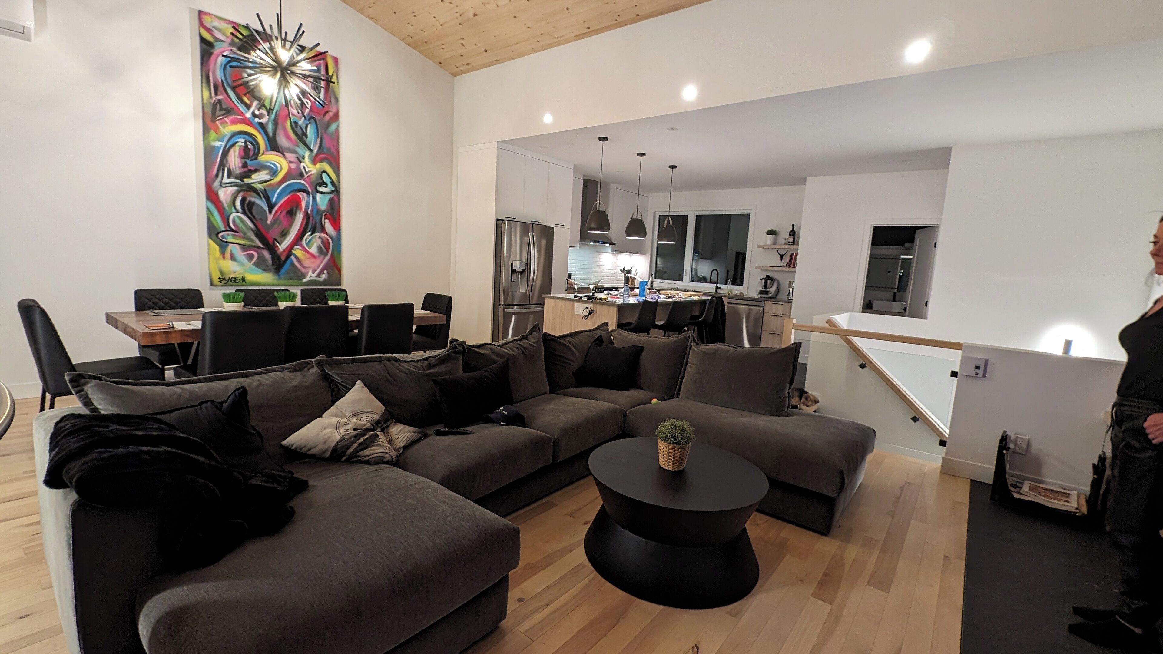 TV connectée, cheminée, jeux vidéo