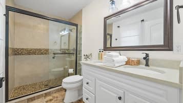 Shower, hair dryer
