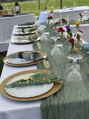 Espace banquet en plein air