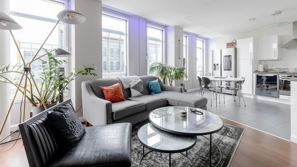 Basic Apartment | Living area | TV - Central & Stylish 1BD Flat Tottenham Court Road! (London)