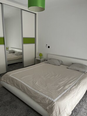 4 bedrooms, iron/ironing board, travel crib, WiFi