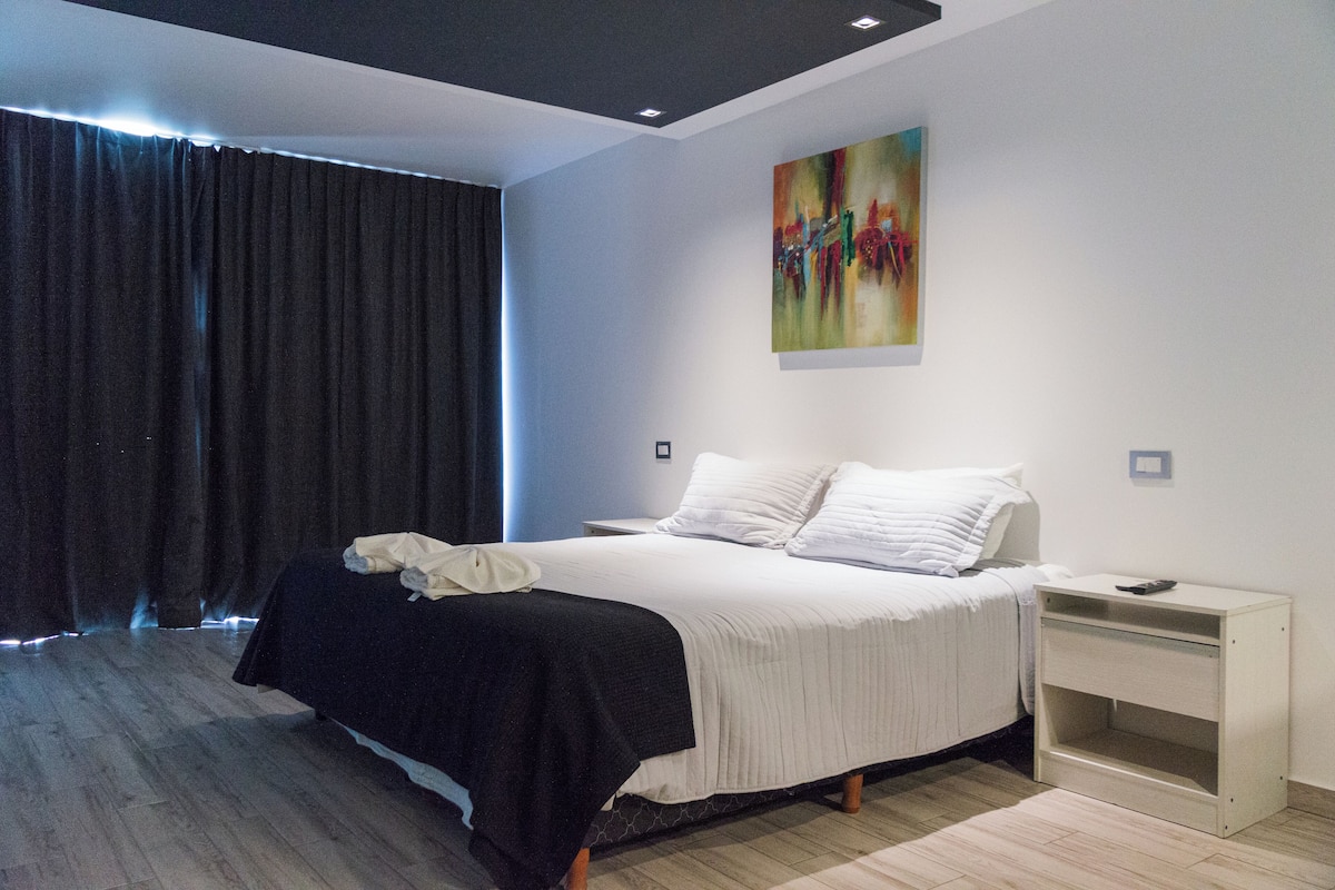 Habitación estándar, 1 cama Queen size | Caja de seguridad en la habitación y cortinas blackout