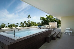 Presidential Suite, 1 King Bed, Jetted Tub | In-room safe, desk, laptop workspace, iron/ironing board - Marriott Miches Beach All-Inclusive Resort (Miches)