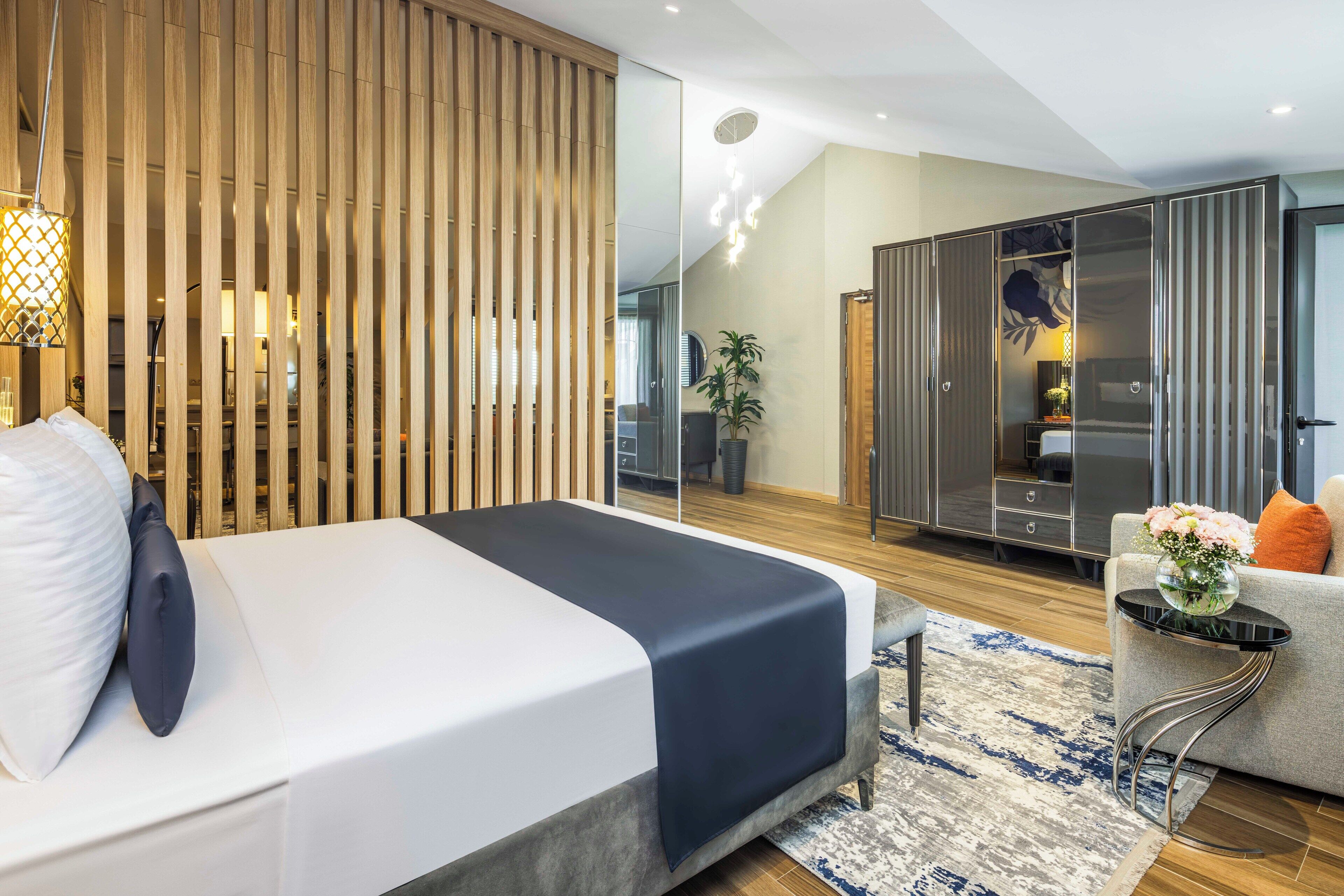 顶层房 | 防过敏的被褥、迷你吧、客房内保险箱、隔音