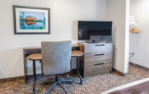 Premium bedding, pillowtop beds, desk, laptop workspace - My Place Hotel-Mitchell, SD  (Mitchell)