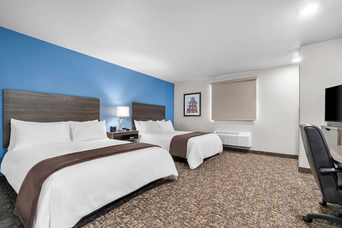 Room, 2 Queen Beds | Premium bedding, pillowtop beds, desk, laptop workspace