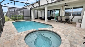 A heated pool