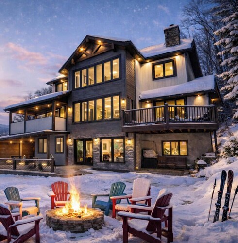 Luxury Tremblant Chalet • Hot Tub • Fireplace • Firepit • BBQ • 7 min to Ski