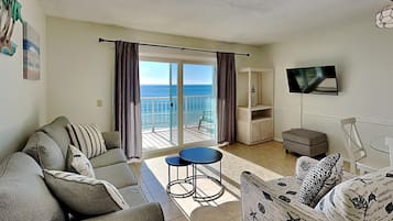 Condo, várias camas, sacada, vista para o oceano (#1102 - No Pets) | Área de estar