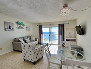 Condo, Multiple Beds, Balcony, Ocean View (#1102 - No Pets) | Living area - Summit Beach Resort by SVR (Panama City Beach)