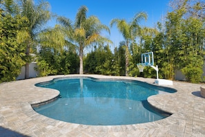 A heated pool