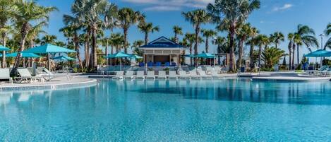 A heated pool