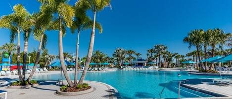 A heated pool