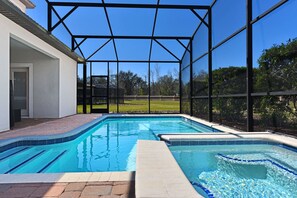 Una piscina riscaldata
