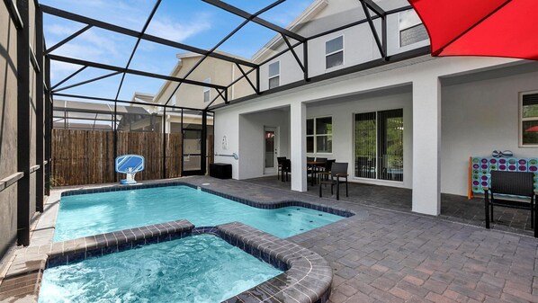A heated pool