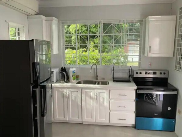 Fridge, microwave, oven, stovetop - Modern Luxury Home in Queensboro (Kingston)