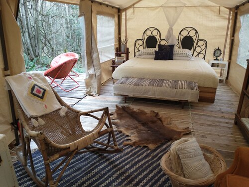 Memorable Forest Stay with Hot Tubs + Beaches nearby