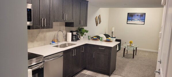 Interior - Cozy 2 bedroom newly built basement suite and 3 minutes walk to a beautiful lake (Calgary)