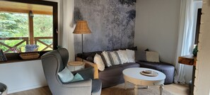 Smart TV, fireplace, video games, books