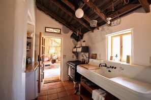 Fridge, oven, stovetop, coffee grinder - 1890's Rootbeer Adobe House (Tucson)