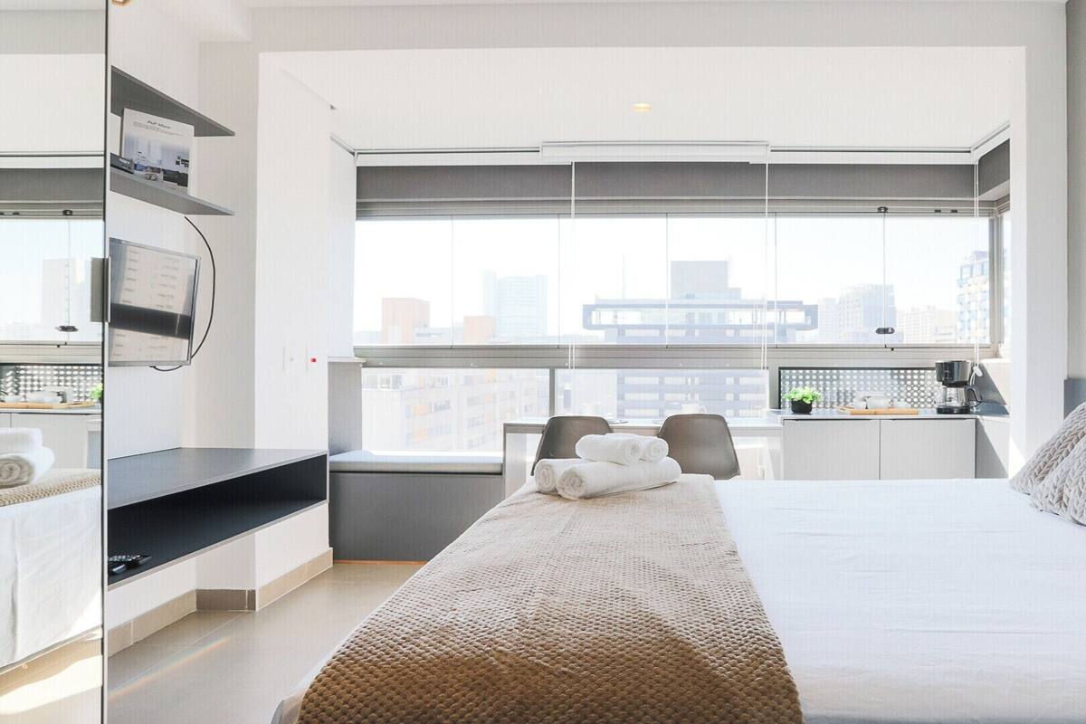 Basic-Apartment | 1 Schlafzimmer, schallisolierte Zimmer, kostenloses WLAN