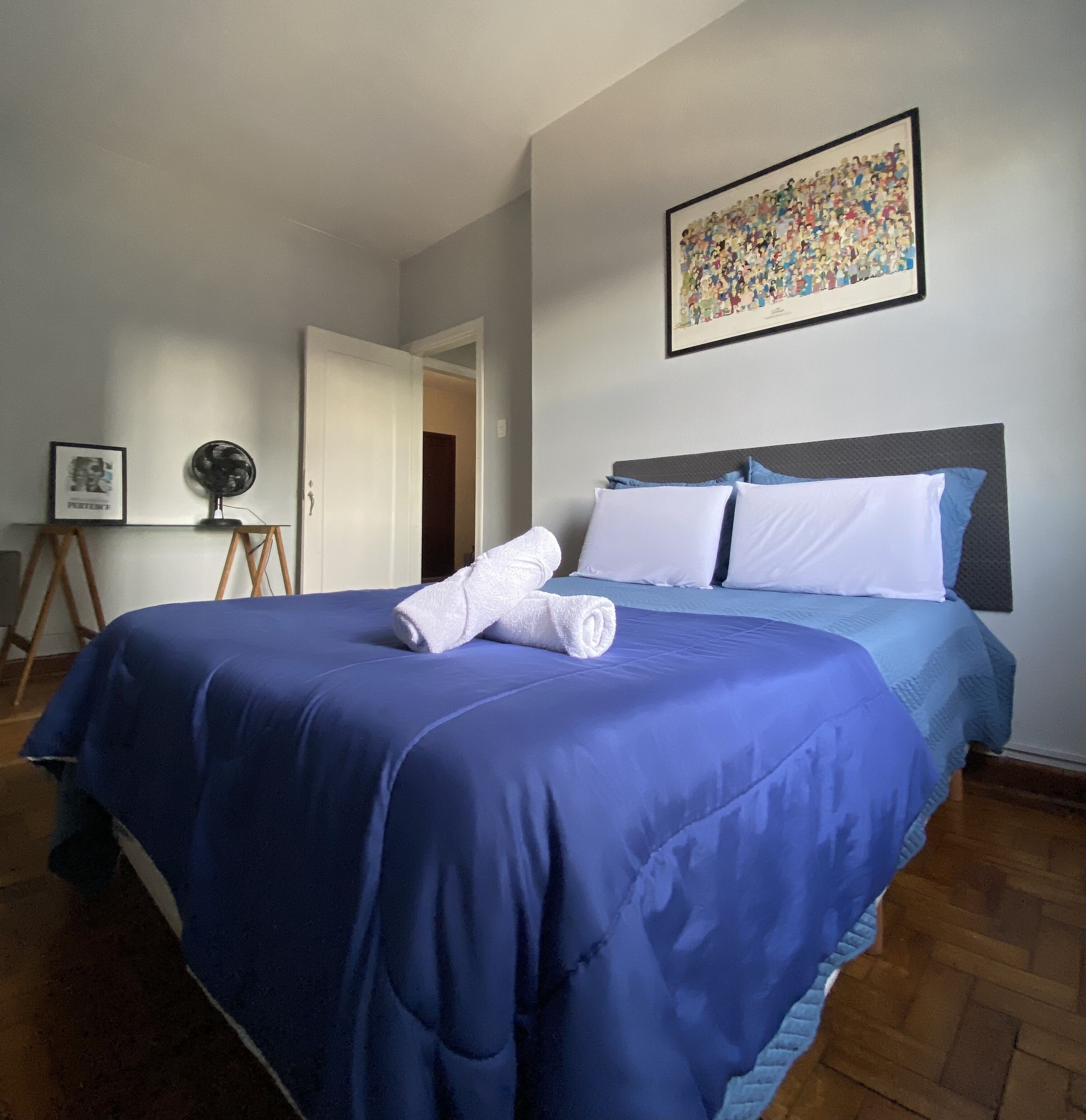 2 bedrooms, iron/ironing board, WiFi, bed sheets