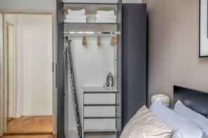 1 多间卧室、熨斗/熨衣板、WiFi、床单