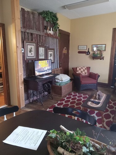 Our Guest house is a cozy get away, in a small town.