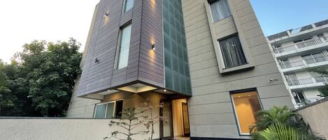 Front of property - evening/night