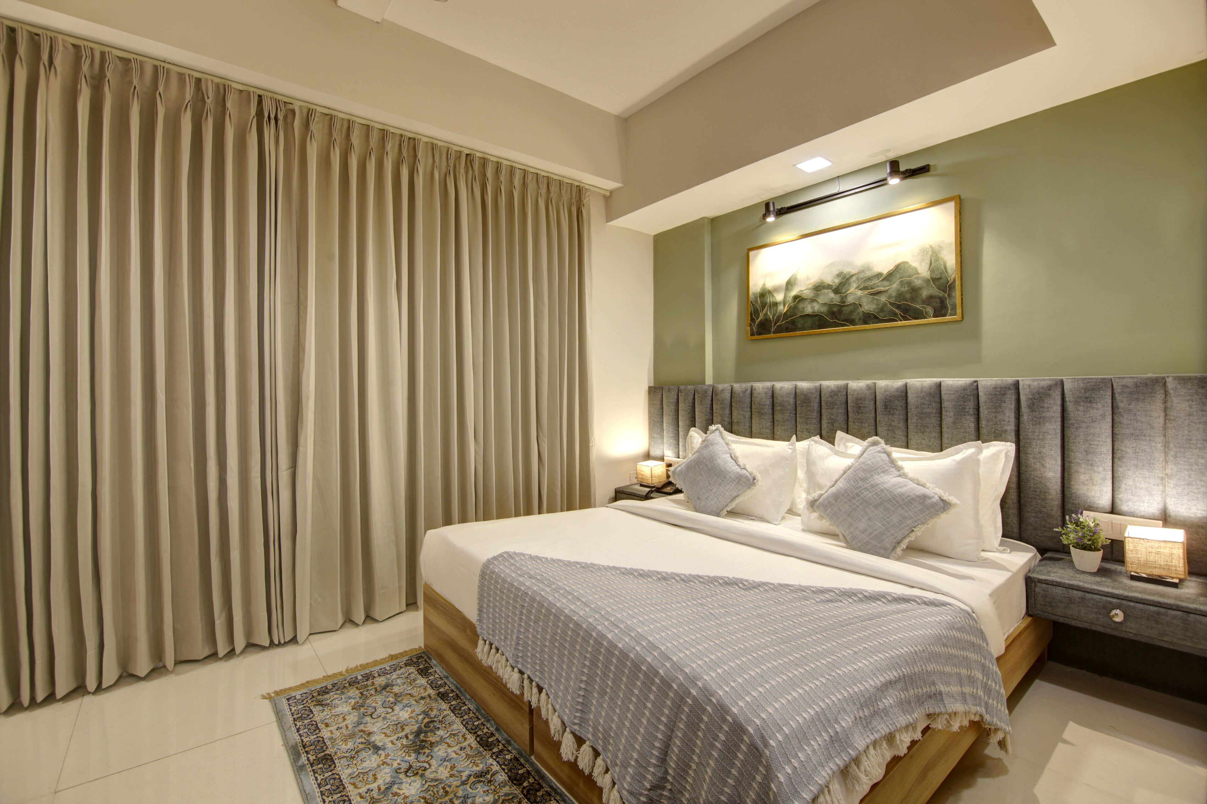 1 quarto, roupas de cama premium, cofres nos quartos, escrivaninha