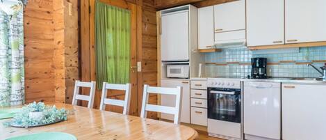 Fridge, microwave, dishwasher, high chair